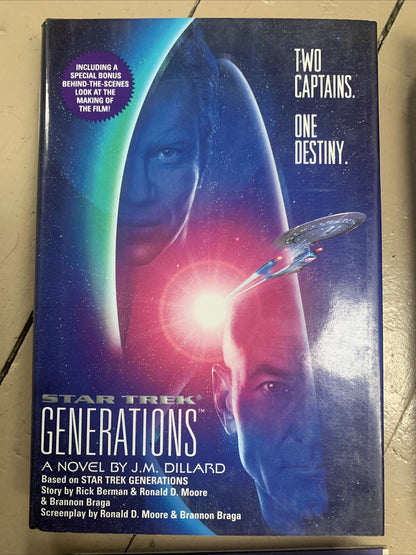 A Lot Of Four Star Trek Books Nice Condition.