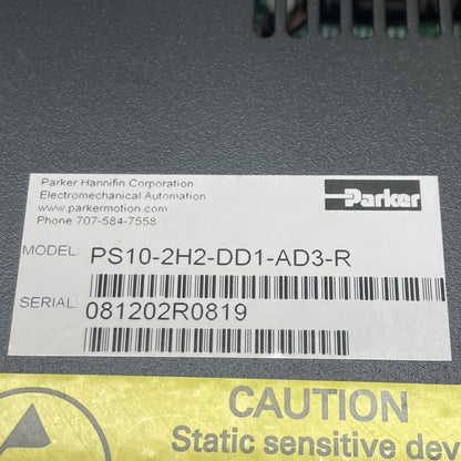 Parker CTC PS10-2H2-DD1-AD3 10.4″ Color TFT Touchscreen HMI 24 VDC *TESTED*
