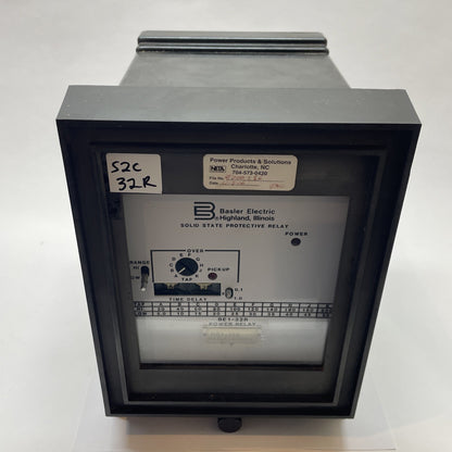 BASLER ELECTRIC BE1-32R SOLID STATE PROTECTIVE POWER RELAY
