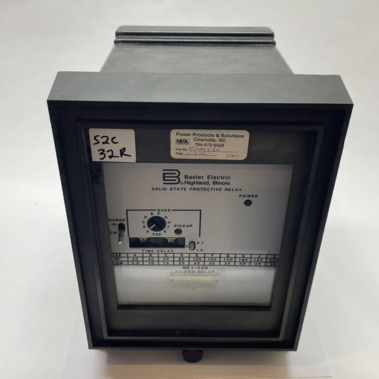 BASLER ELECTRIC BE1-32R SOLID STATE PROTECTIVE POWER RELAY