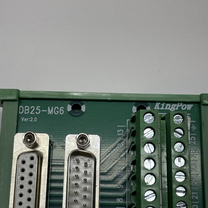 (USA) KINGPOW DB25-MG6 DIN Rail DB25 Terminal Block Male Female Adapter