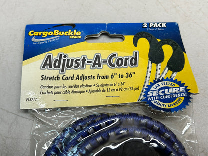 CARGOBUCKLE F13717 ADJUST-A-CORD 6" TO 36" CORD AND 2 HOOKS / NEW