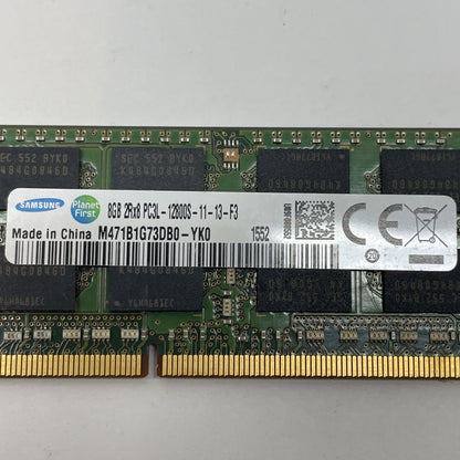 (LOT OF 4) M471B1G73DB0-YK0 SAMSUNG LAPTOP MEMORY 8GB 2Rx8 PC3L-12800S-11-13-F3