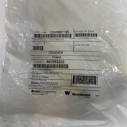 Brad Connectivity 1200680195 / 884A30K05M003 Micro Change In-Line Splitter