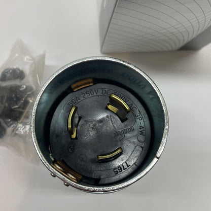 Cooper 7765 50A 600 VAC/250 VDC 3P-4W Armored Locking Plug Hart-Lock
