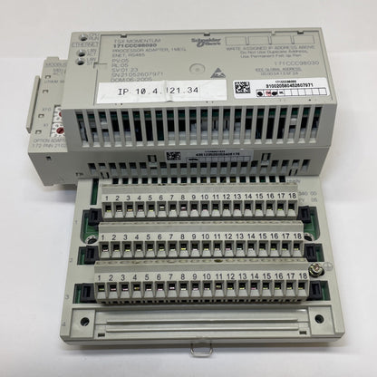 SCHNEIDER ELECTRIC 171CCC98030 PROCESSOR ADAPTER 1 MEG WITH 170ADM35010 I/O BASE