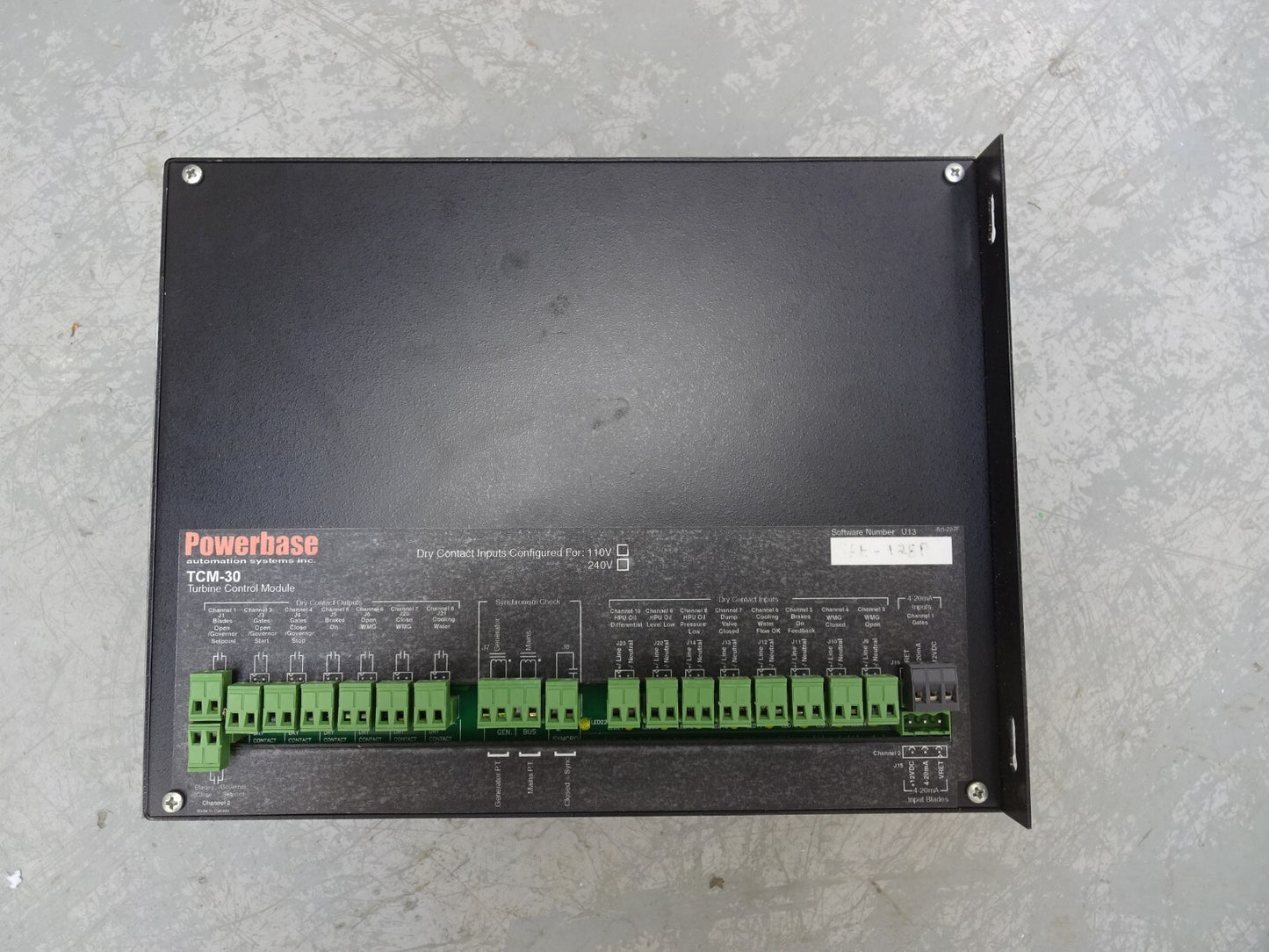 POWERBASE TCM-30 TURBINE CONTROL MODULE / FOR HYDRO POWER STATIONS *MAKE OFFER*