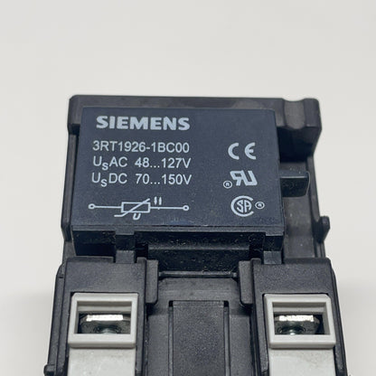 Siemens SIRIUS 3RT1026-1A 3-phase 3-pole Contactor 40A 690V 3ZX1012-0RT02-1AA1