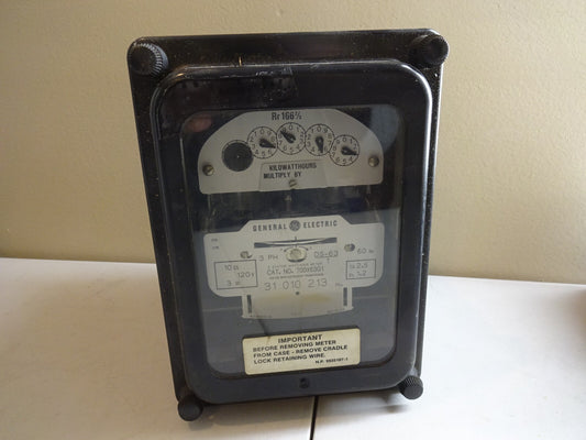 GE 700X63G1  / 2 STATOR WATTHOUR METER / 60HZ / 3 PHASE / DS-63