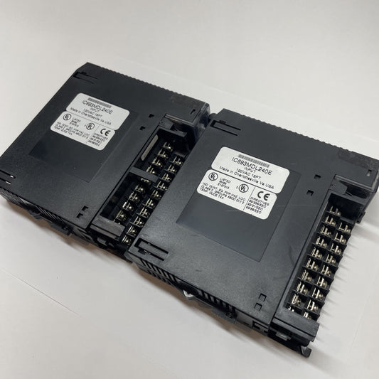 (LOT OF 2) GE Fanuc IC693MDL240E 16-Point 120 VAC Discrete Input Module