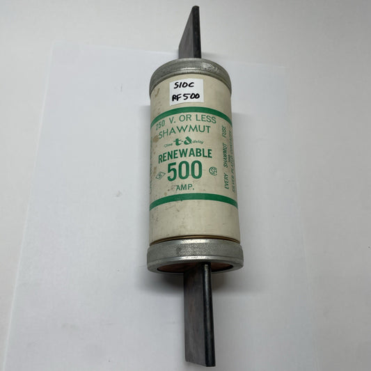 Shawmut RF500 (500A) 250 V Class H Renewable Fuse