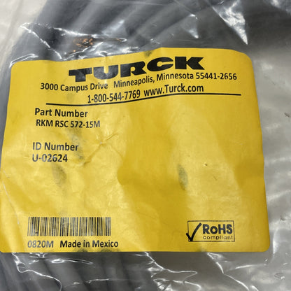 NEW SEALED Turck RSC RKC 572-15M Double-Ended DeviceNet Cordset 15m