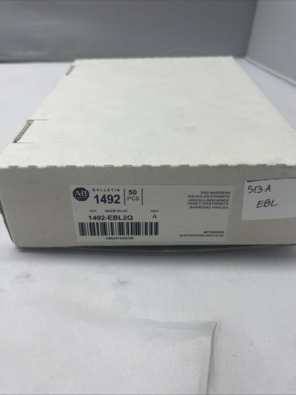 *NEW* Allen Bradley 1492-EBL2Q Ser. A End Barriers LOT OF 20