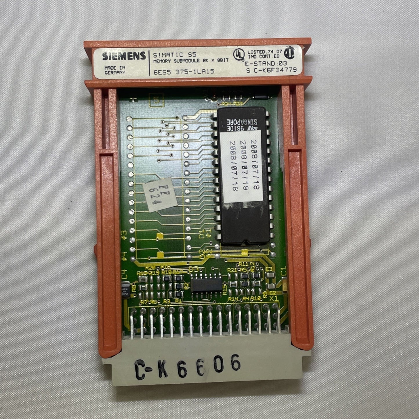 Siemens 6ES5375-1LA15 6ES5 375-1LA15 SIMATIC S5 MS 375 Memory 8KB Qty