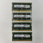 (LOT OF 4) M471B1G73DB0-YK0 SAMSUNG LAPTOP MEMORY 8GB 2Rx8 PC3L-12800S-11-13-F3