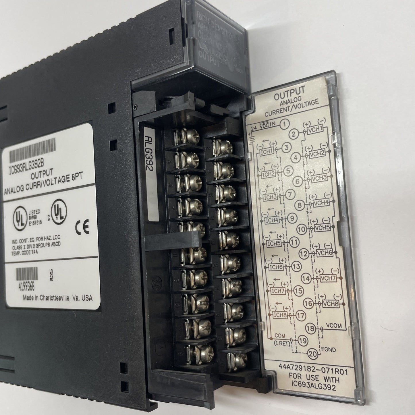 GE / Fanuc IC693ALG392B 8-Channel Analog Output Module