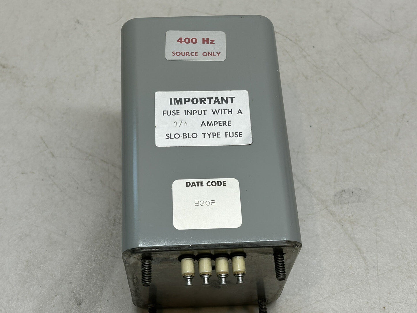 TECHNIPOWER NP-31.5-0.750D / INPUT 105-125VAC / POWER SUPPLY 400HZ / 31.5 VDC OP