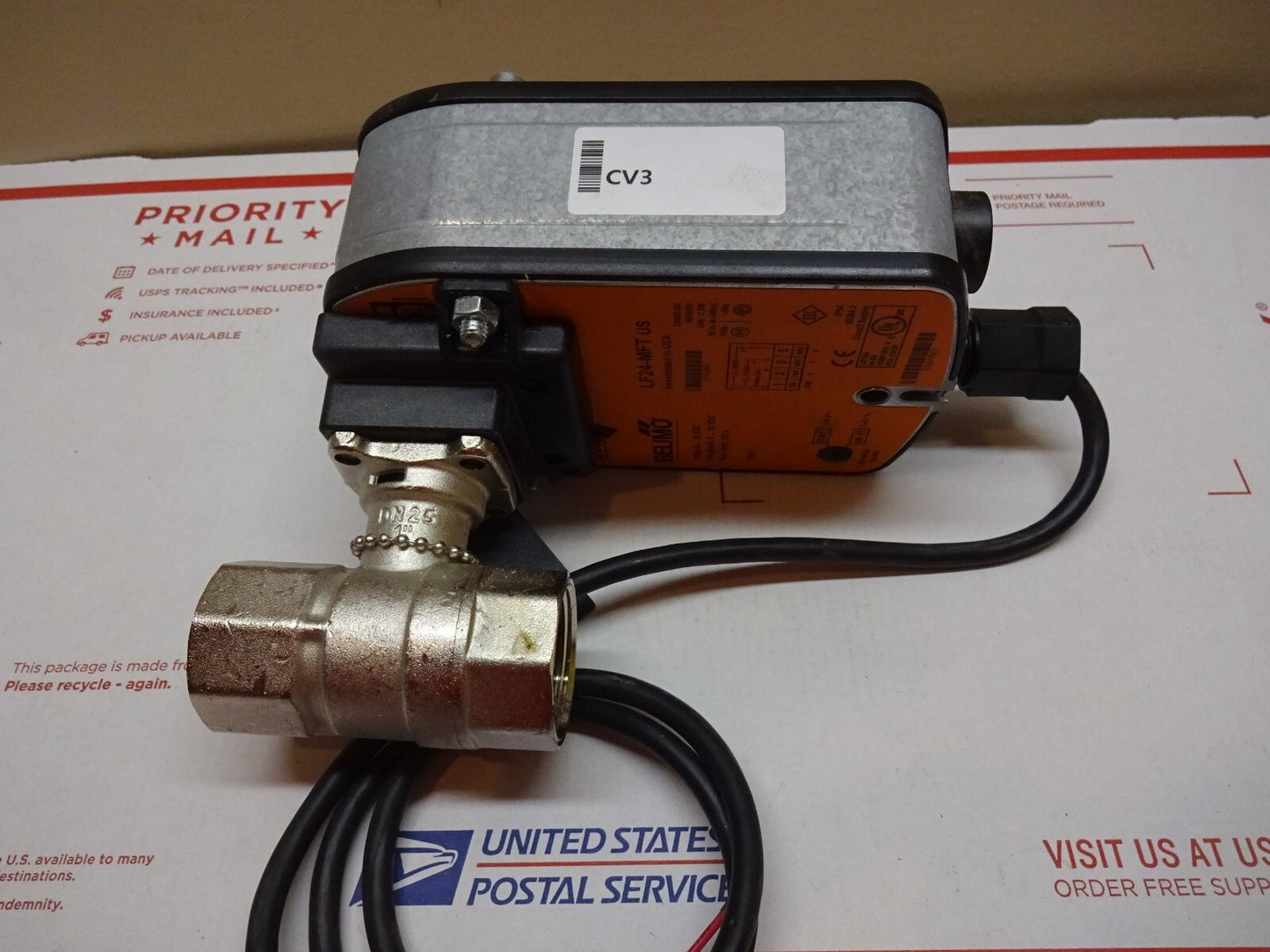 BELIMO B225 + LF24-MFT / ACTUATOR + VALVE / 24VAC/DC 50/60HZ 5VA 2.5W / NEW