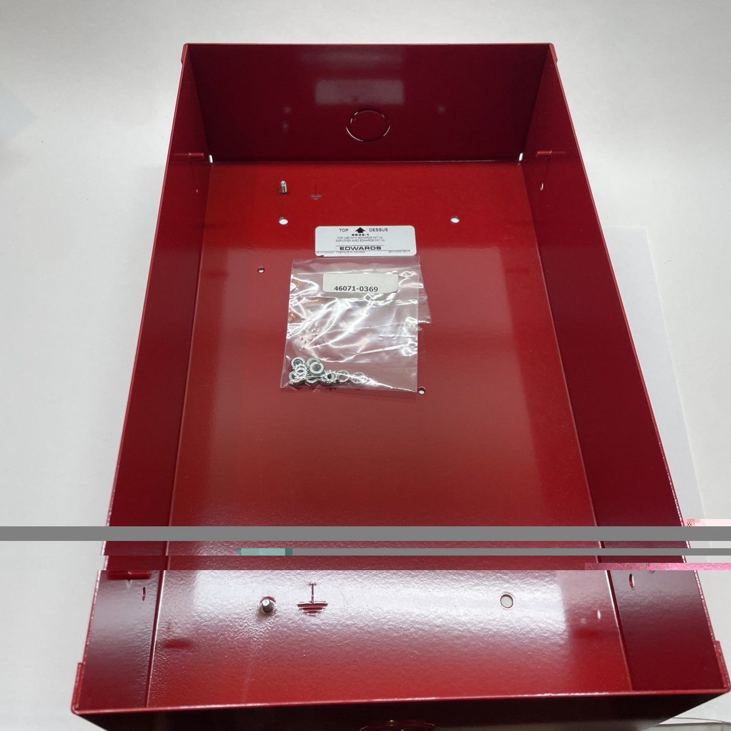 EDWARDS EST 6832-1 Red Firefighters Telephone Back Box Backbox