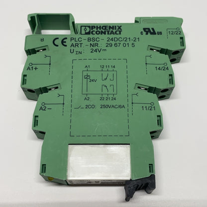 PHOENIX CONTACT PLC-BSC-24DC/21-21 Terminal Block 2961215 Relay 24V
