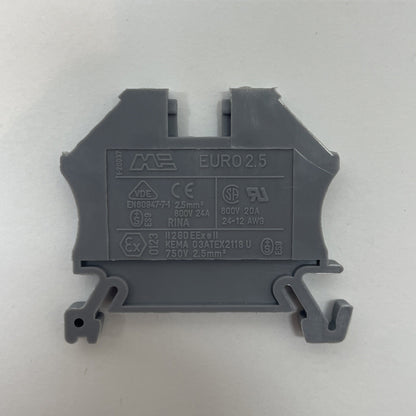 (LOT OF 14) MI Euro 2.5 EN 60947-7-1 Terminal Block, 750V  2.5MM