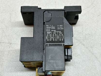 ALLEN BRADLEY 193-BSB 22 SER B OVERLOAD 1.5-2.3A RANGE W/ 193-BPM1 SER C ADAPTER