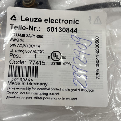 1PCS NEW LEUZE  KD U-M8-3A-P1-050  Cable 50130844