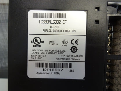 GE FANUC IC693ALG392-CF / IC693ALG392CF / OUTPUT ANALOG CURR/VOLTAGE 8PT