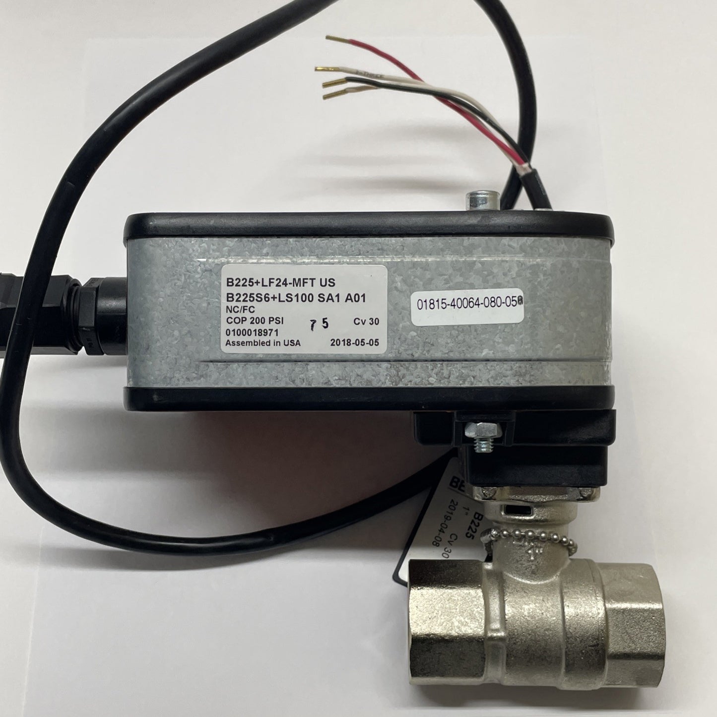 BELIMO B225 + LF24-MFT / ACTUATOR + VALVE / 24VAC/DC 50/60HZ 5VA 2.5W / NEW