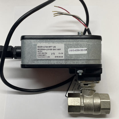 BELIMO B225 + LF24-MFT / ACTUATOR + VALVE / 24VAC/DC 50/60HZ 5VA 2.5W / NEW