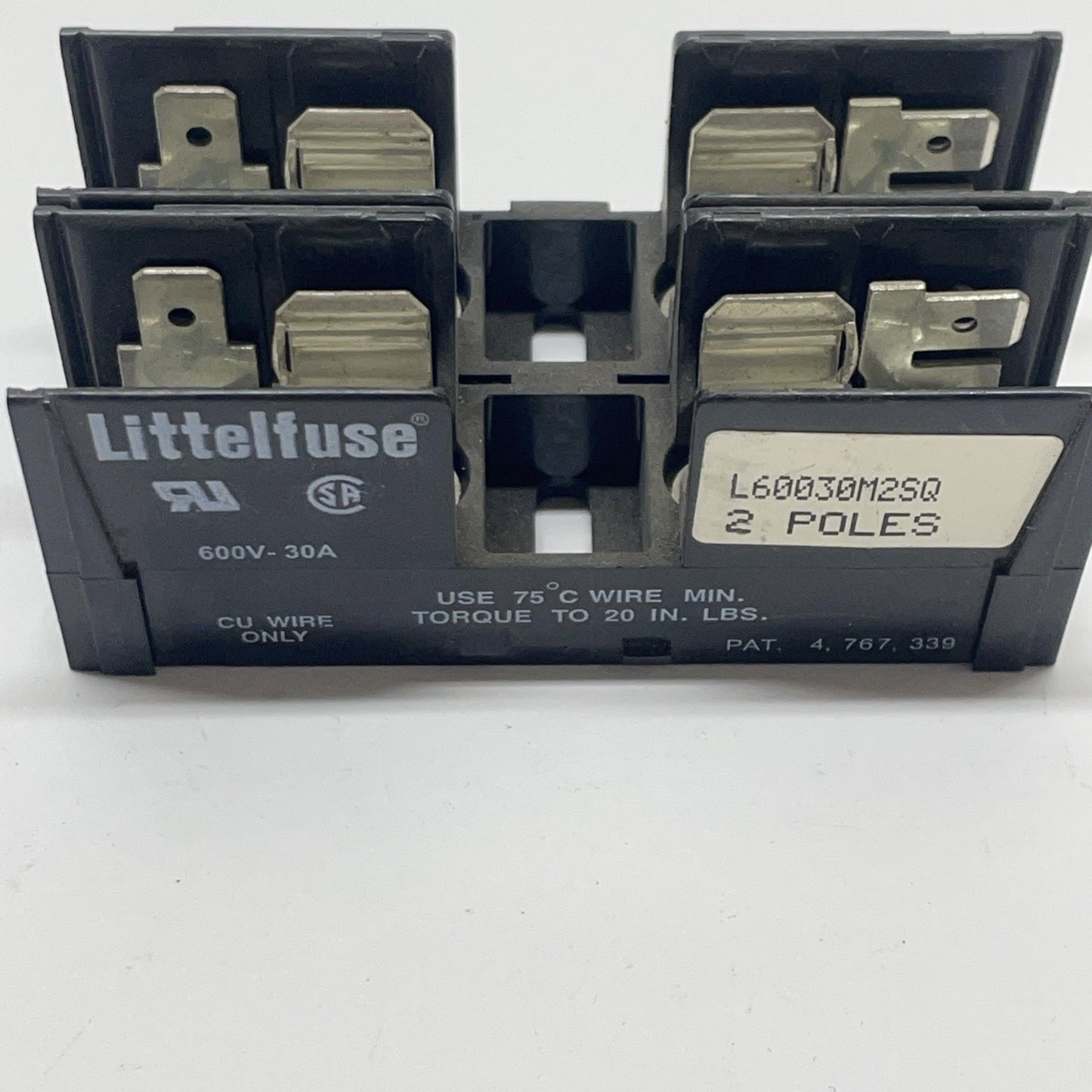 Littelfuse L60030M-2SQ, 30Amp 600V Cartridge Fuse Holder