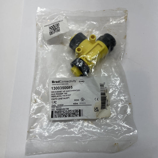 BRAD CONNECTIVITY 1300350085 DeviceNet 4P Mini Change Aux Power Tee DNEAUXPT