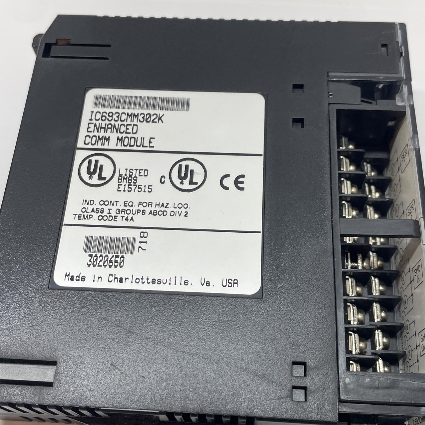 GE Fanuc IC693CMM302K Series 90-30 Enhanced Genius Communications Module