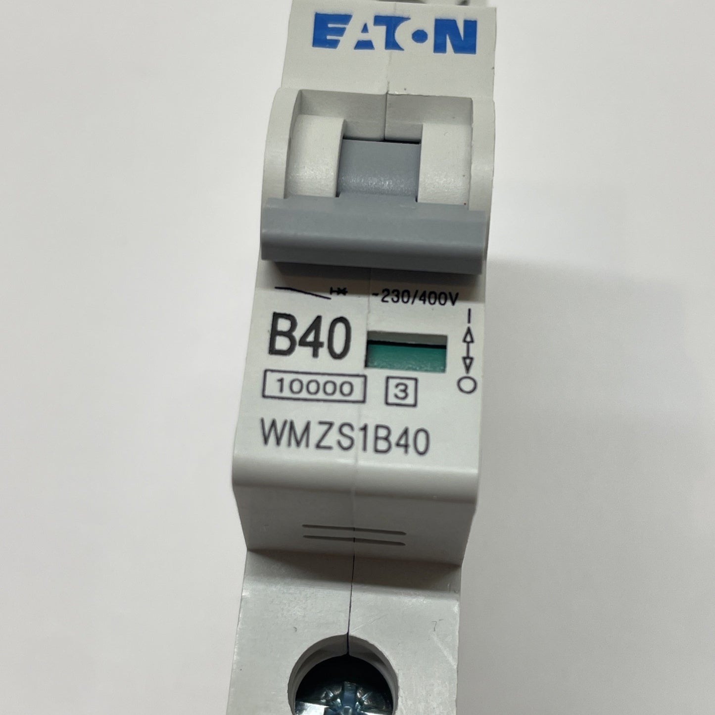 Eaton WMZS1B40 1-Pole DIN Rail Circuit Breaker 40A 5kA Type B SP UL1077