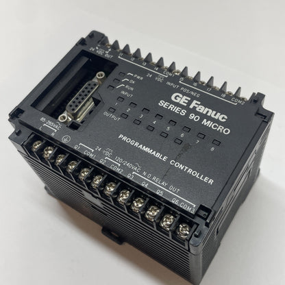 GE FANUC Series 90 Micro IC693UDR001BP1 PLC Module 24VDC Relay CPU