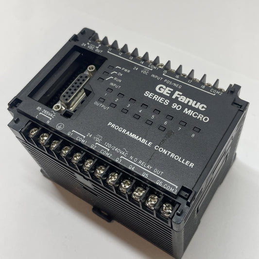 GE FANUC Series 90 Micro IC693UDR001BP1 PLC Module 24VDC Relay CPU