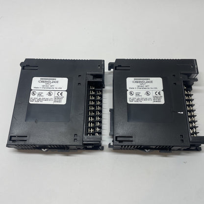 (LOT OF 2) GE Fanuc IC693MDL240E Input 120 VAC 16 Point Module