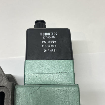 NUMATICS IS05599/11, SOLENOID VALVE  110-120VAC .06A 124BB415LP15G30 (150psi)