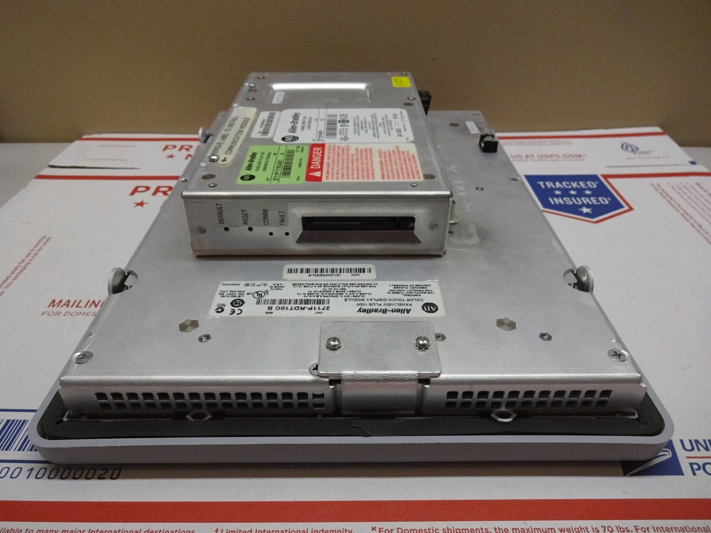 ALLEN BRADLEY 2711P-T10C4D1 PANELVIEW 1000 PLUS 2711P-RDT10C 2711P-RP1 / TESTED