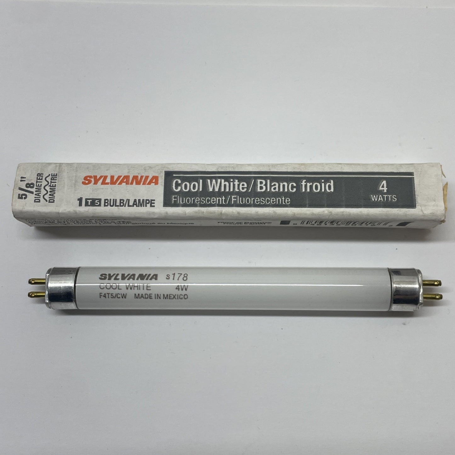 Sylvania F4T5/CW (4W) 5/8" Fluorescent Cool White Bulb s178