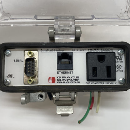GRACE P-P1R2-H3R0 Panel Interface Connector Ethernet DB9M Serial 120VAC