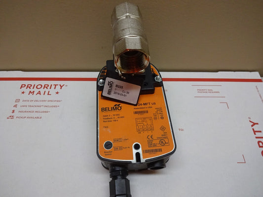 BELIMO B225 + LF24-MFT / ACTUATOR + VALVE / 24VAC/DC 50/60HZ 5VA 2.5W / NEW