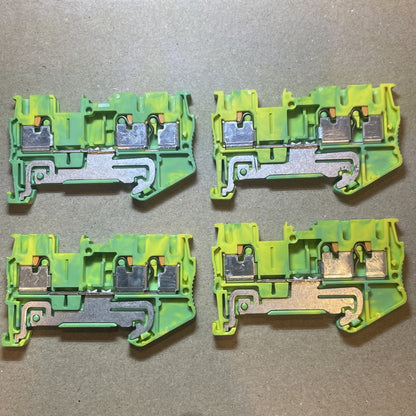 4PCS New Phoenix PT 2.5-TWIN-PE Grounding Terminal 3209565 Fast Delivery