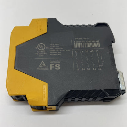 Eaton ESR5-NO-41-24VAC-DC Safety Relay 24 V AC/DC Single-Channel (USA SELLER)