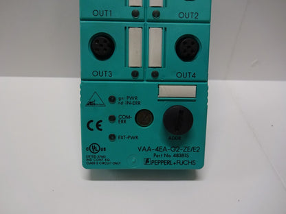 PEPPERL + FUCHS VAA-4EA-G2-ZE/E2 / 48381S / AS-INTERFACE SENSOR ACTUATOR MODULE