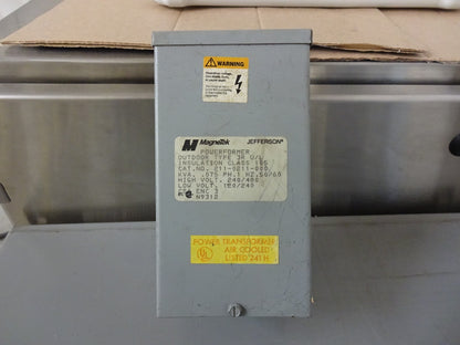 JEFFERSON MAGNETEK 211-0211-000 POWERFORMER / 3R U/L / .075KVA / 240/480V 1PH