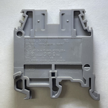 LOT OF 26 M4/6 5116 DIN Rail Mount Terminal Block, 600 Volt, 25 Amp