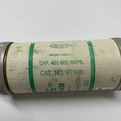 Shawmut RF500 (500A) 250 V Class H Renewable Fuse