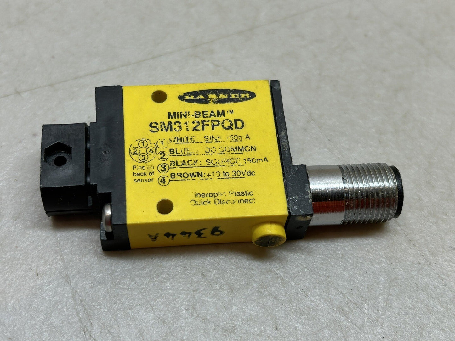 BANNER SM312FPQD / 26837 MINI-BEAM SENSOR / USED AS DEMO ONLY