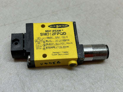 BANNER SM312FPQD / 26837 MINI-BEAM SENSOR / USED AS DEMO ONLY